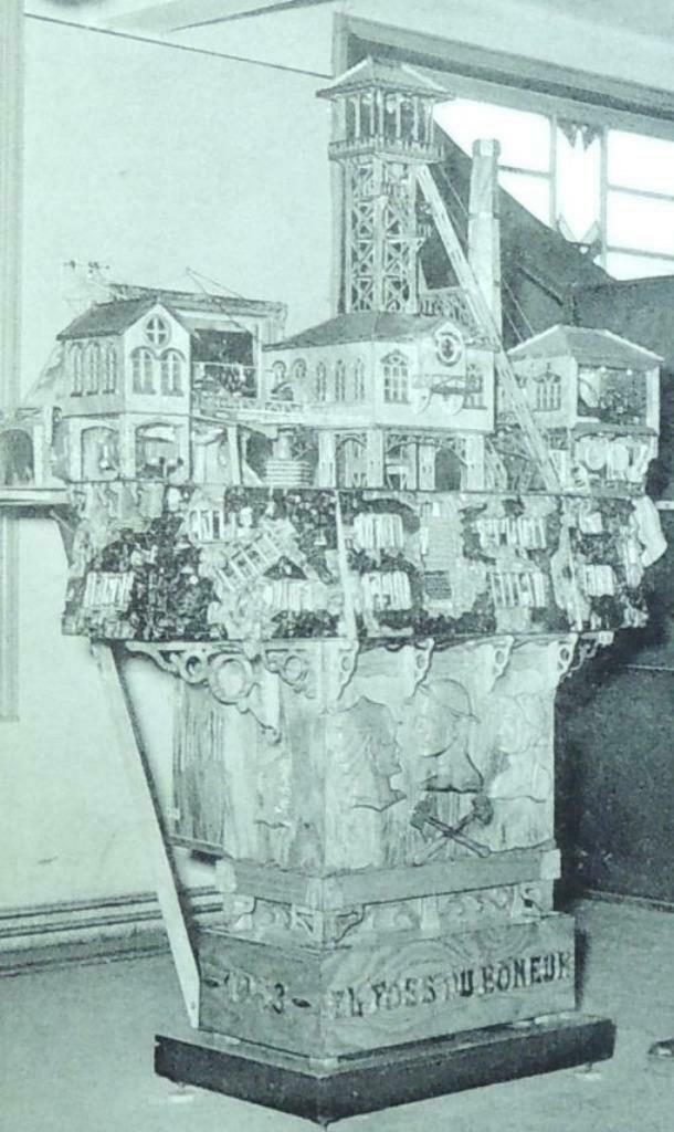 Postkaart Miniatuur Mijnbouw door A. Carlier de Baudour, Ophalen of Verzenden, Ongelopen, Henegouwen