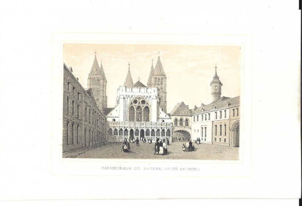 1844 - Tournai / la cathédrale coté du Sud, Envoi