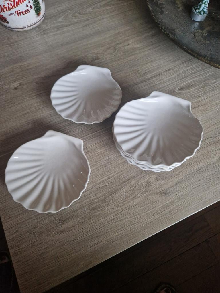 6 Visschaaltjes in hotelporselein., Enlèvement, Comme neuf