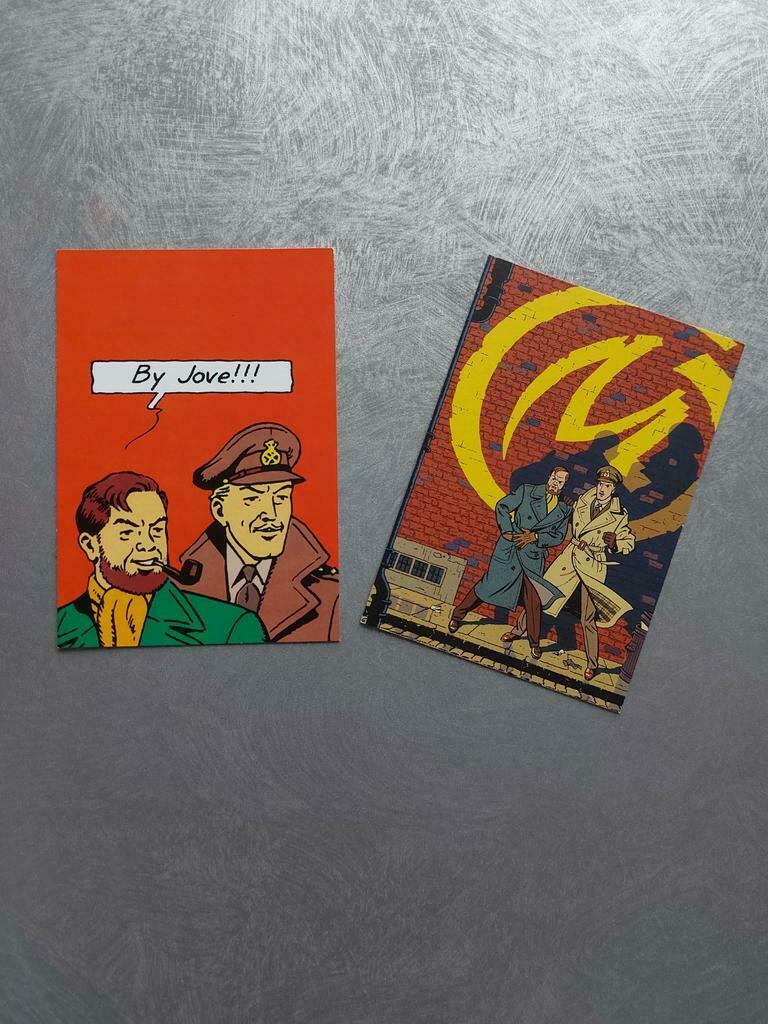 2 cartes Blake et Mortimer, Collections, Enlèvement ou Envoi, Comme neuf