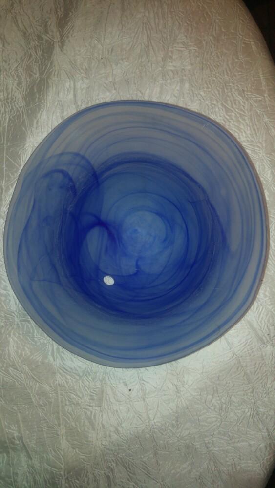 Verre pour lampe applique bleu 26cm plafonnier, Enlèvement ou Envoi