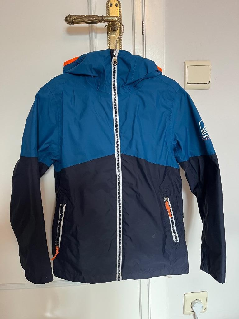 Veste coupe-vent kway Marine & bleu pétrole - 7-8A 123-130cm, Garçon ou Fille, Pull ou Veste, Decathlon, Comme neuf