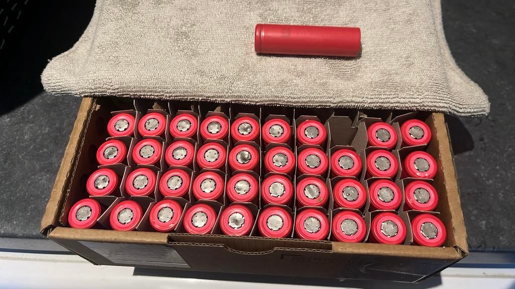 40x Li-ion 18650, Ophalen of Verzenden, Gebruikt, Oplaadbaar
