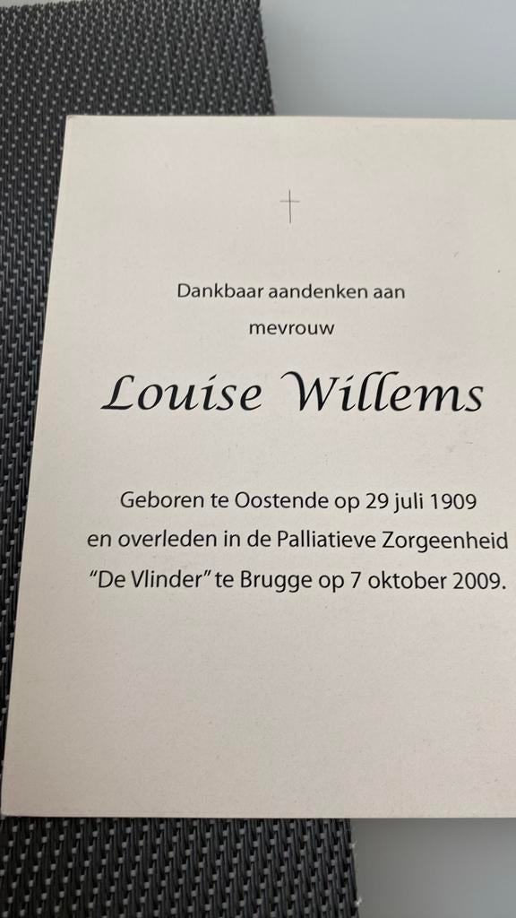 Bp 100 jarige, Verzamelen, Bidprentjes en Rouwkaarten, Verzenden, Bidprentje