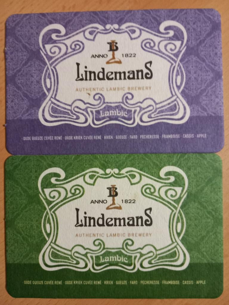 Bierviltjes Lindemans (479), Verzamelen, Biermerken, Ophalen of Verzenden, Zo goed als nieuw