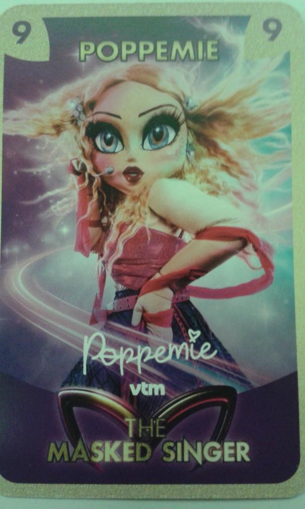 Verzamelkaart  POPPEMIE  Masked Singer 2024, Ophalen of Verzenden, Nieuw