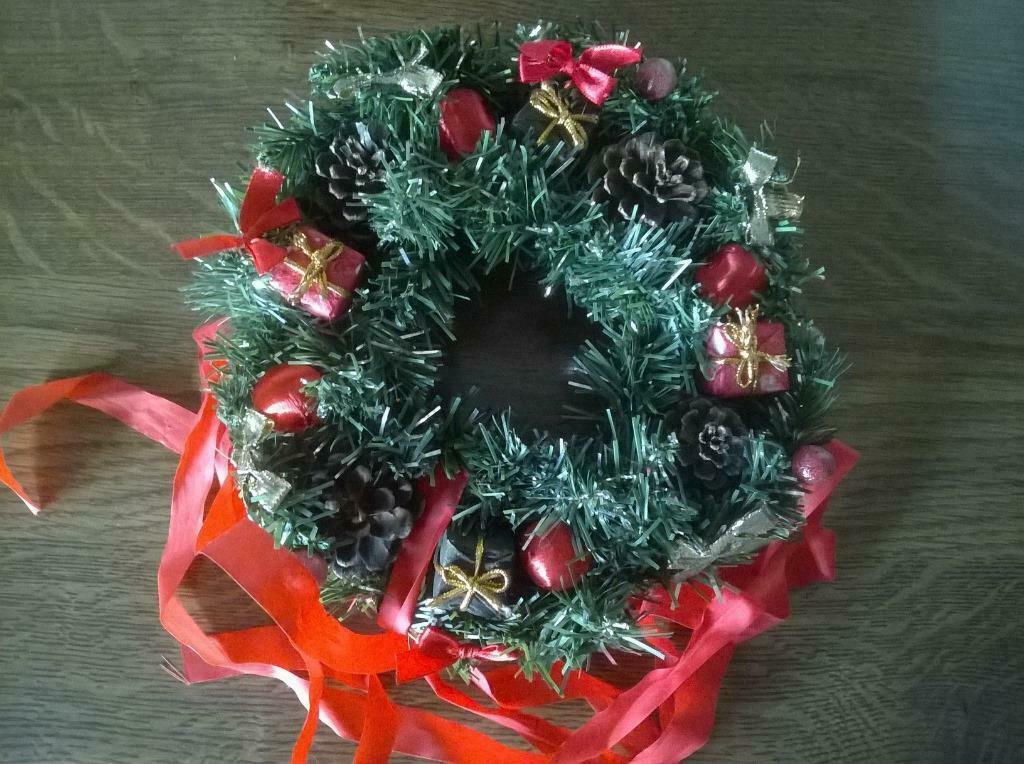 Adventskrans om aan deur te hangen, Diversen, Ophalen of Verzenden