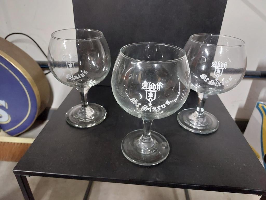 Verres Saint Bernard plus anciens, Enlèvement ou Envoi, Comme neuf, Verre à bière