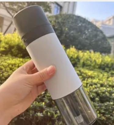 Draagbare shisha voor op reis van acryl en siliconen (25cm), Enlèvement ou Envoi, Neuf