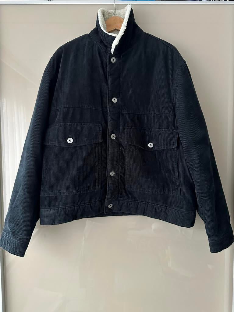 Gewatteerde winterjas H&M in perfecte staat, Kleding | Heren, Jassen | Winter, Maat 52/54 (L), Blauw, Ophalen of Verzenden, Zo goed als nieuw