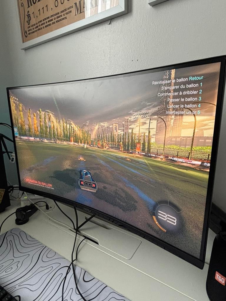 Moniteur pc msi mag 27C6X, couleur noir, 27 pouces, Enlèvement, Comme neuf