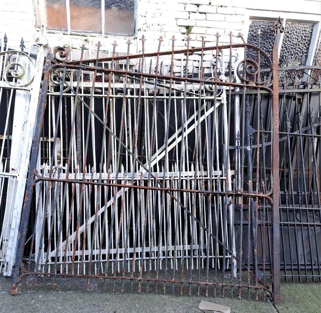 Poort poorten volijzeren tuinpoort, Antiek en Kunst, Curiosa en Brocante, Ophalen of Verzenden