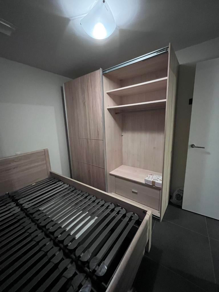 Mooie 2 persoons slaapkamer eik, Ophalen, Zo goed als nieuw