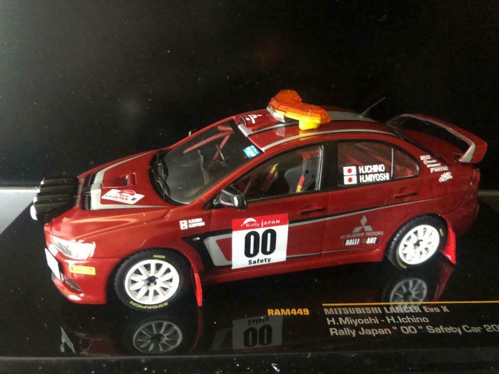 IXO Mitsubishi Lancer EVO X Rally Japan 2007 Safety Car, Ophalen of Verzenden, Nieuw, Auto