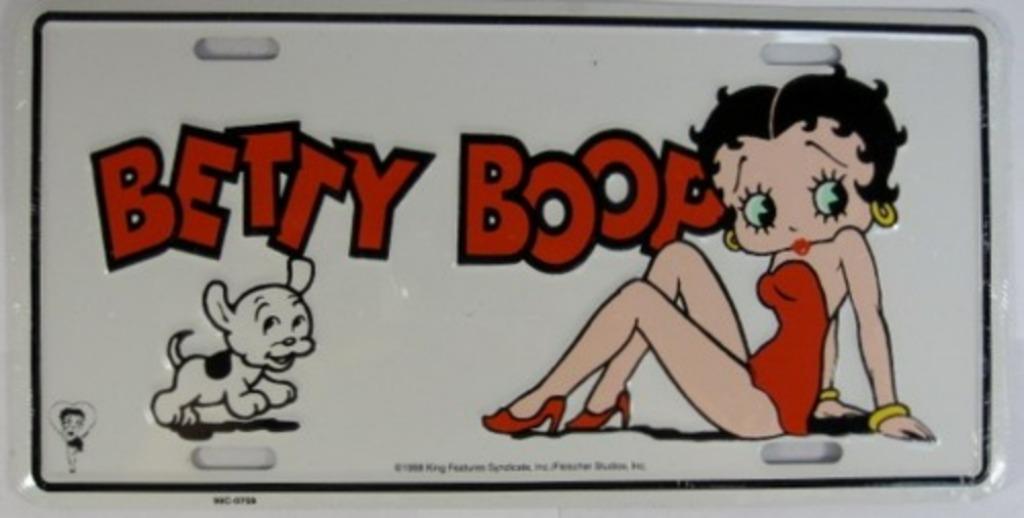 USA Limted Edition 'Betty Boop cartoon' alu herdenkingsplaat, Verzamelen, Verzenden, Nieuw, Overige, Overige merken