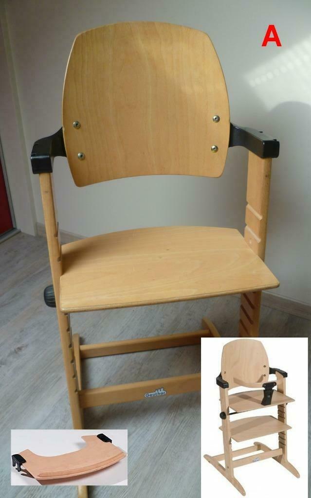 Meegroeistoel met beugel en tablet, Enlèvement, Utilisé, Chaise évolutive, Plateau amovible