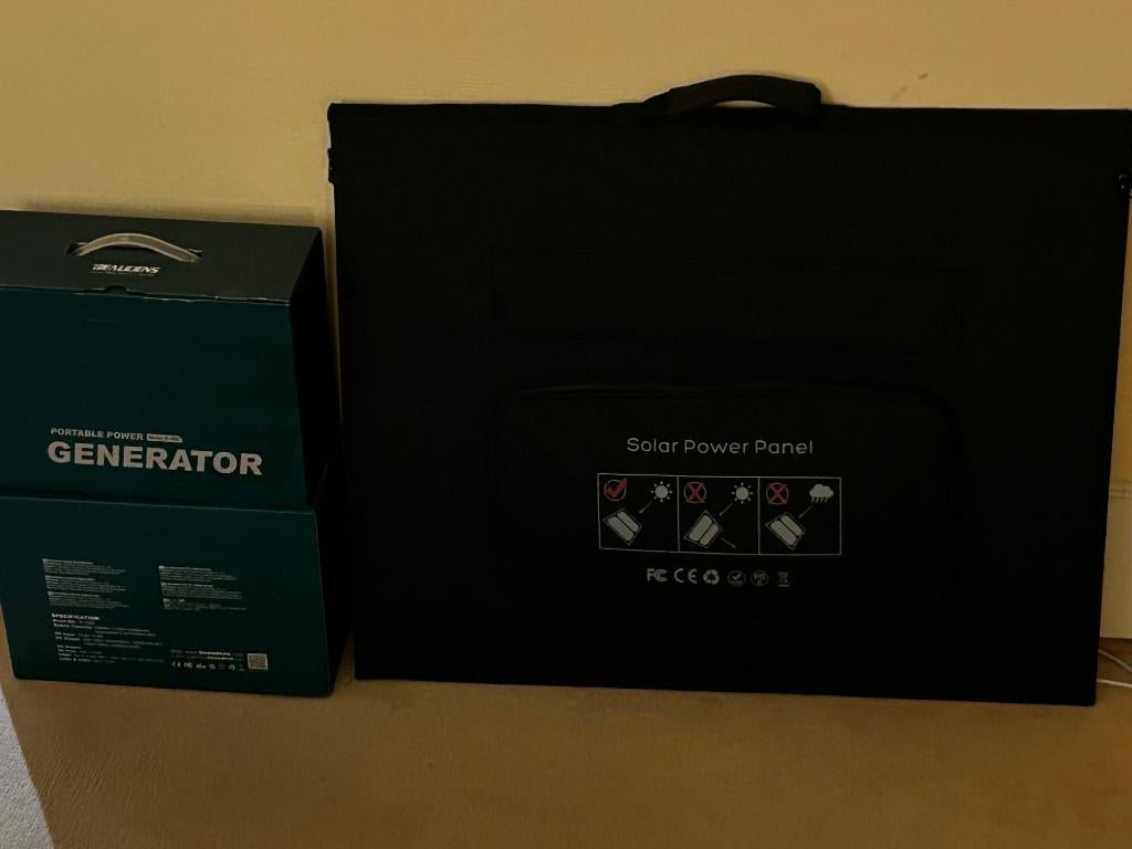 matériel de camping portable avec deux batteries neuf, Enlèvement, Neuf