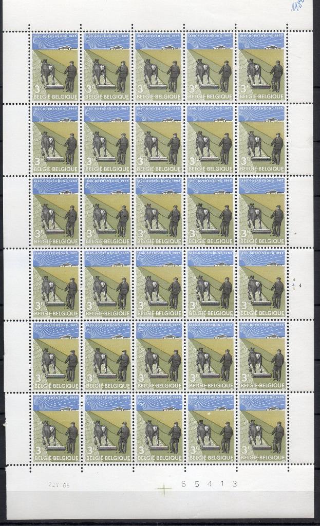 Année 1965 : 2 feuilles complètes 1340-1341 ** - Boerenbond, Enlèvement ou Envoi
