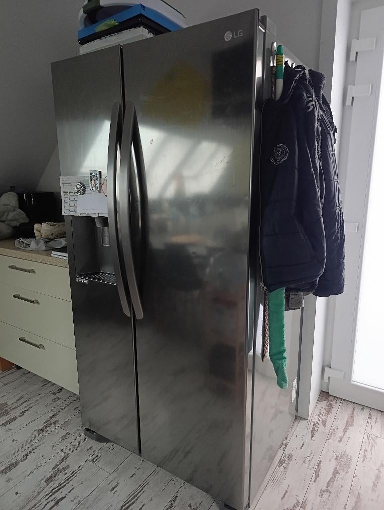 Frigo américain LG, 160 cm ou plus, Enlèvement, Utilisé, 60 cm ou plus