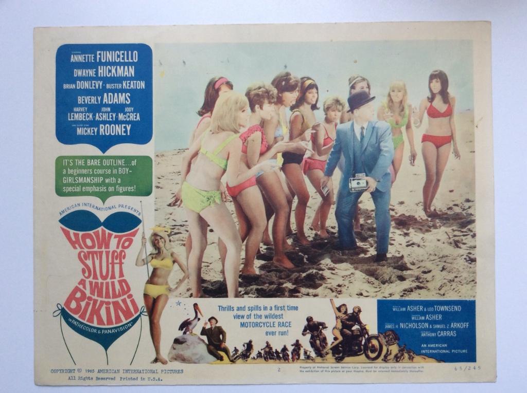 How to stuff a wild bikini - Original lobby card 1965, Enlèvement ou Envoi, Rectangulaire horizontal, A1 jusqu'à A3, Utilisé