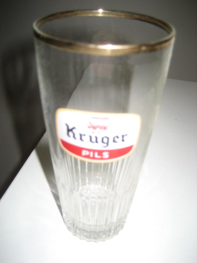 1 glas KRUGER, Verzamelen, Glas en Drinkglazen, Ophalen of Verzenden