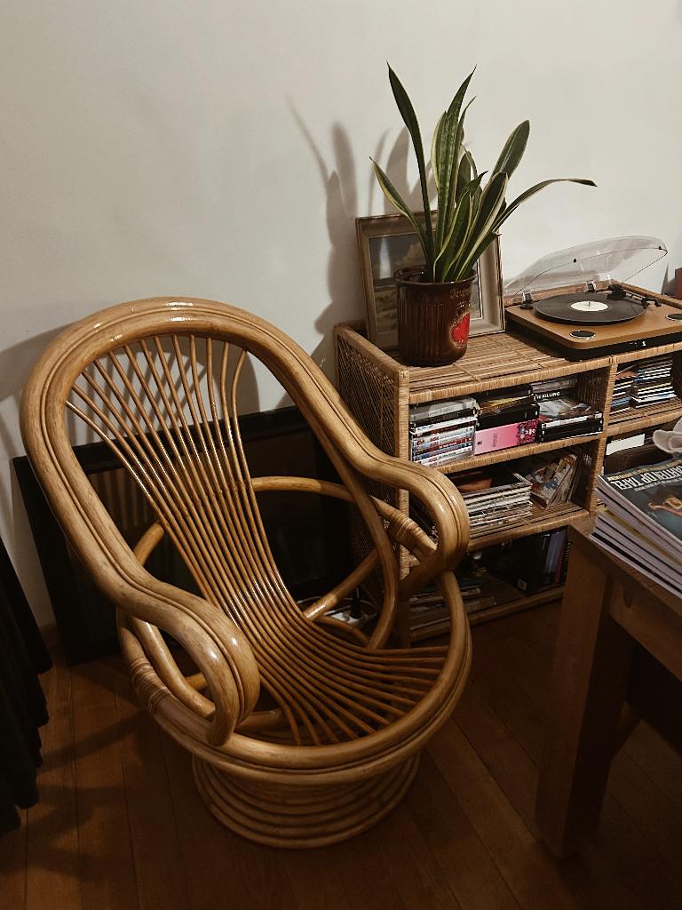 Vintage Rotan stoel, Enlèvement