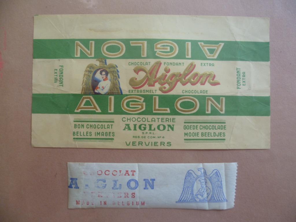 Chocolade Aiglon chocolat emballages omslagen wikkels extra, Enlèvement ou Envoi, Utilisé