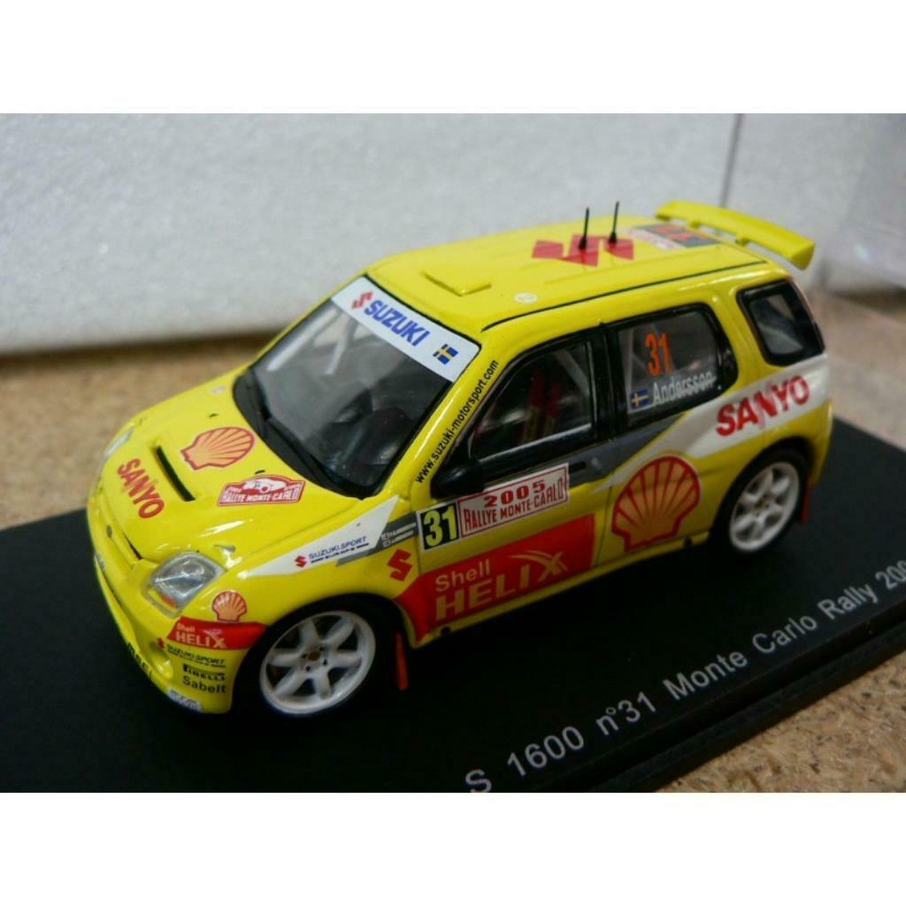 1:43 Spark Suzuki Ignis S1600 Monte Carlo rally 2005, Hobby en Vrije tijd, Modelbouw | Auto's en Voertuigen, Nieuw, Auto, Ophalen of Verzenden