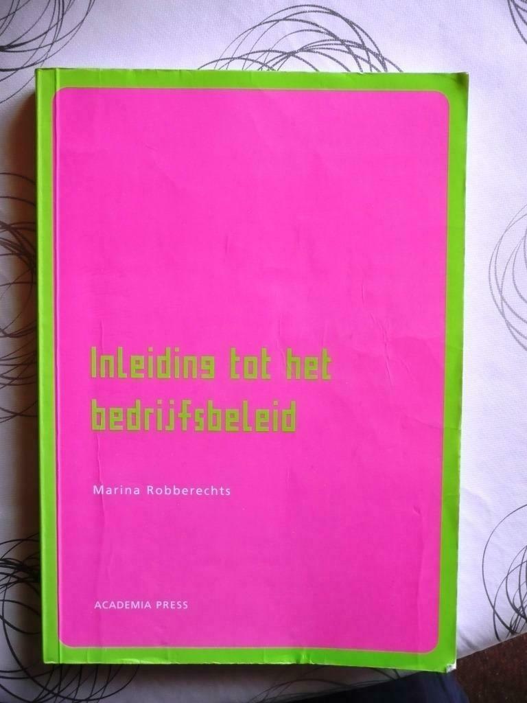 INLEIDING TOT HET BEDRIJFSBELEID, Boeken, Ophalen of Verzenden, Zo goed als nieuw, Economie en Marketing