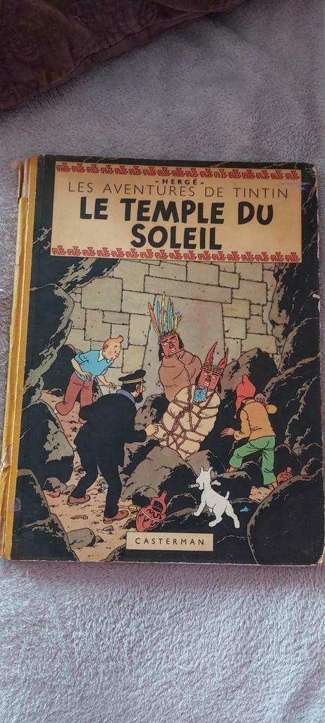 Le temple du soleil tintin 1949 b3, Livres, Enlèvement ou Envoi, Utilisé
