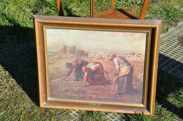 reproduction sur toile les glaneuses de millet cadre bois