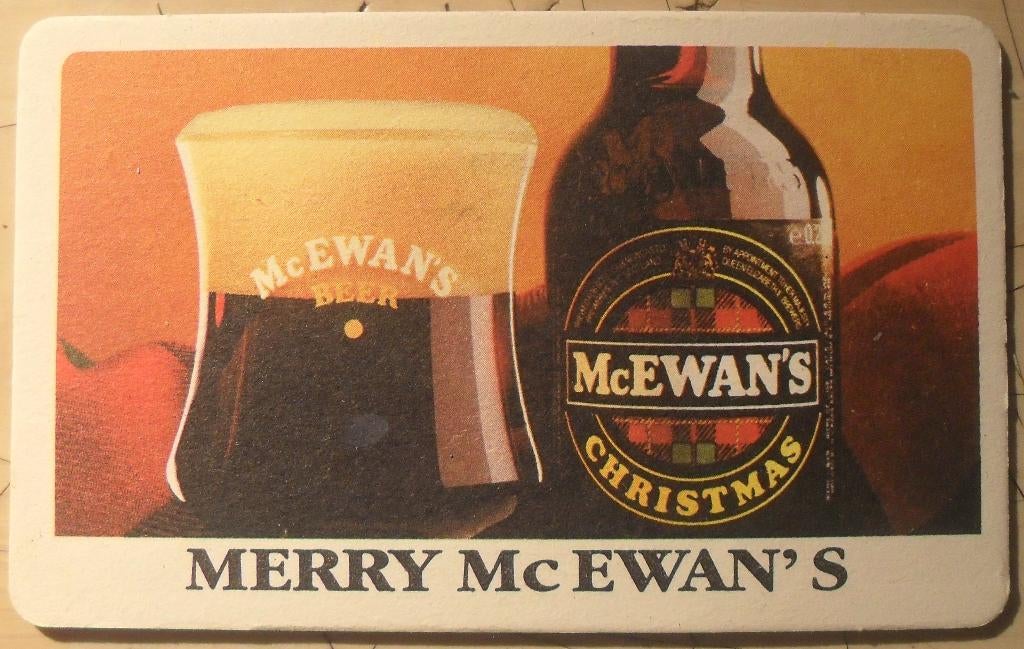 Sous-bock McEwan's "Merry", Ophalen of Verzenden, Viltje(s)