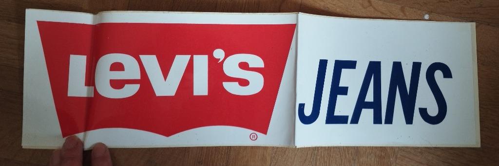 Très grand autocollant LEVI'S Jeans 1971 Sponsor voitures, Motos, Envoi