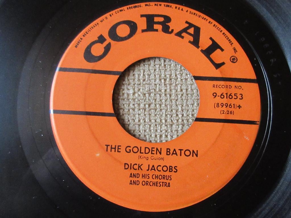 DICK JACOBS - THE GOLDEN BATON / Te amo, Cd's en Dvd's, Vinyl Singles, Gebruikt, Single, R&B en Soul, 7 inch, Ophalen of Verzenden