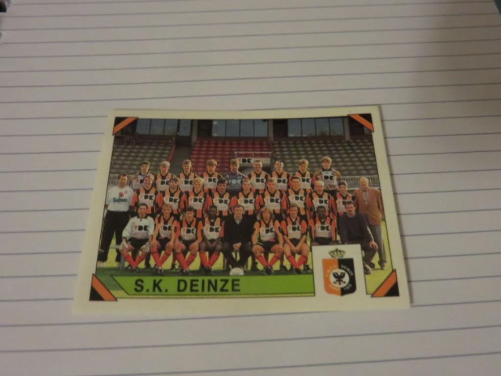 Voetbal: Sticker football 95 : SK Deinze - Ploegenfoto, Ophalen of Verzenden, Nieuw, Sticker