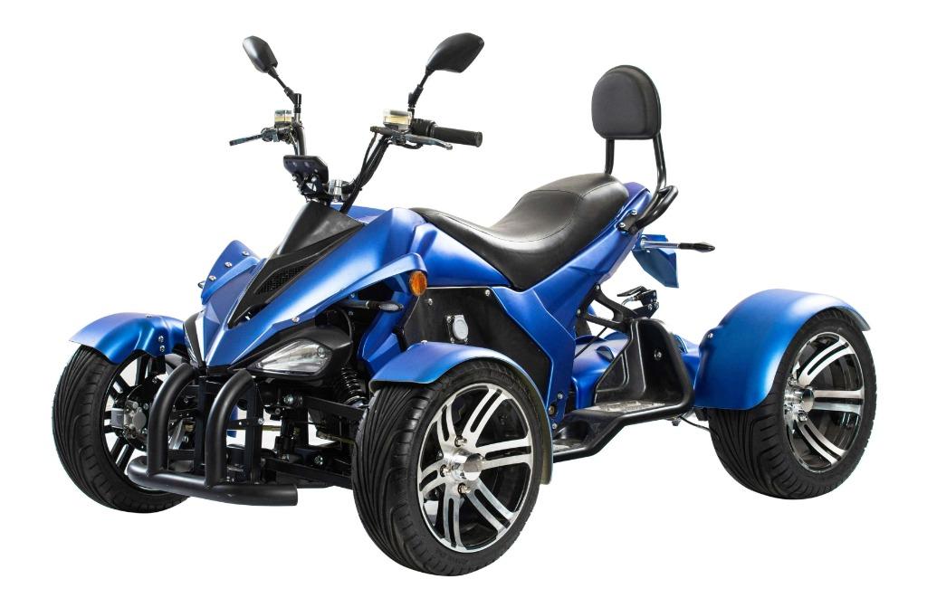 SPY RACING Quad met kenteken autorijbewijs 4000W Blue, Motos, Plus de 35 kW, 4000 cm³, 1 cylindre