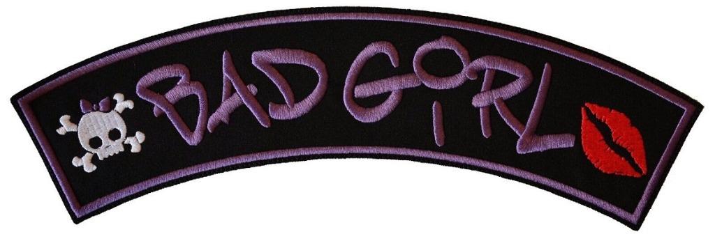 Bannière de motard Patch Rocker XL Bad Girl, Enlèvement ou Envoi, Neuf