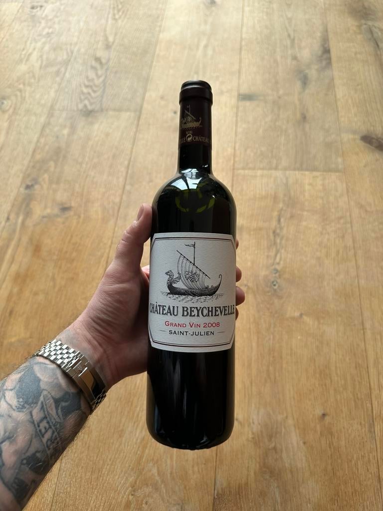 Château Beychevelle - 2008 / Saint-Julien Bordeaux wijn, Verzamelen, Ophalen of Verzenden, Zo goed als nieuw