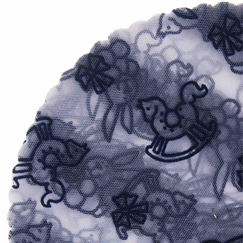 50 tulle rond bleu marine cheval a bascule dragées naissance, Ophalen, Nieuw