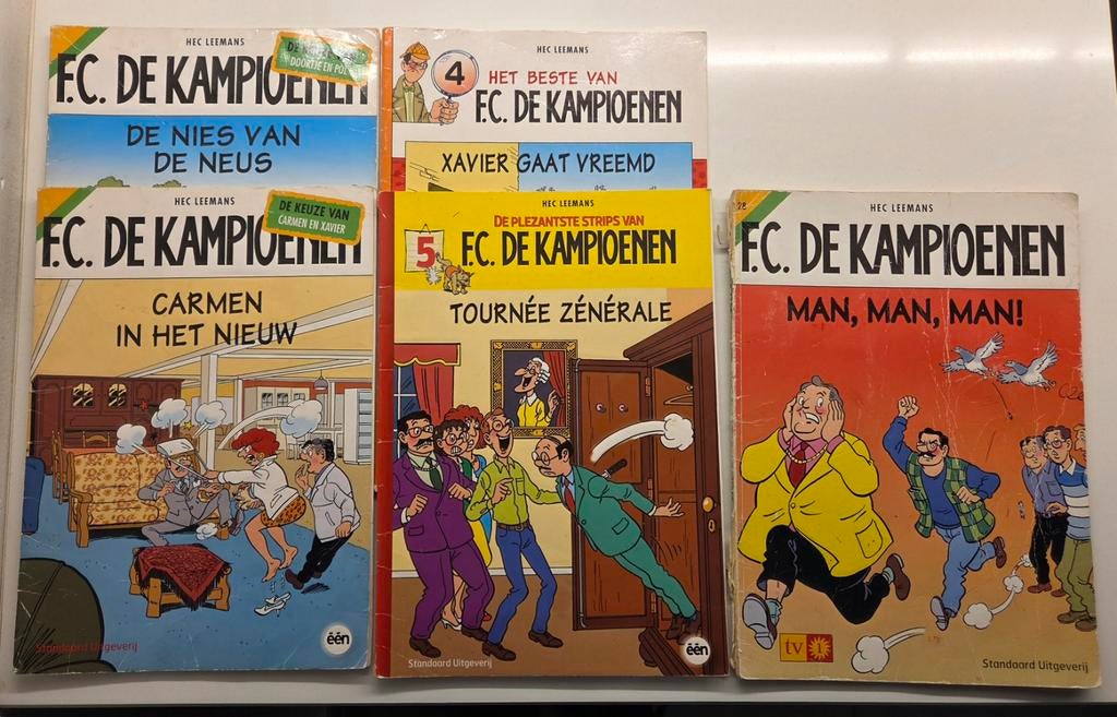 5 Strips FC De Kampioenen, Boeken, Stripverhalen, Ophalen, Gelezen