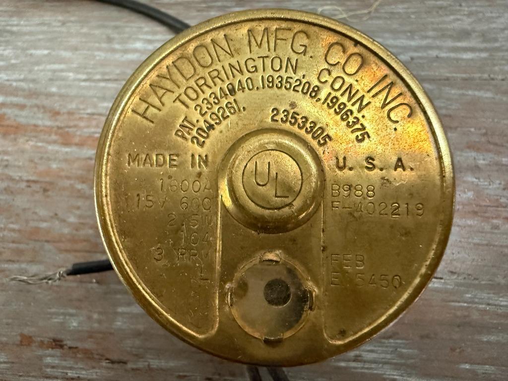 Compteur ancien, torrington, conc haydon mfg. Co. Inc pat.,, Envoi