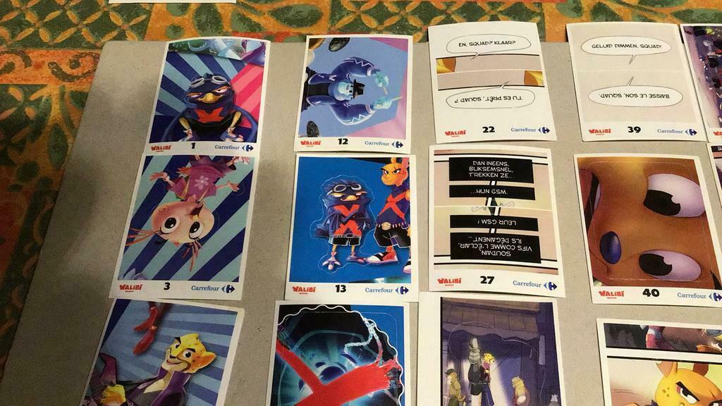 Walibi the battle game stickers (x5d), Overige supermarkten, Ophalen of Verzenden
