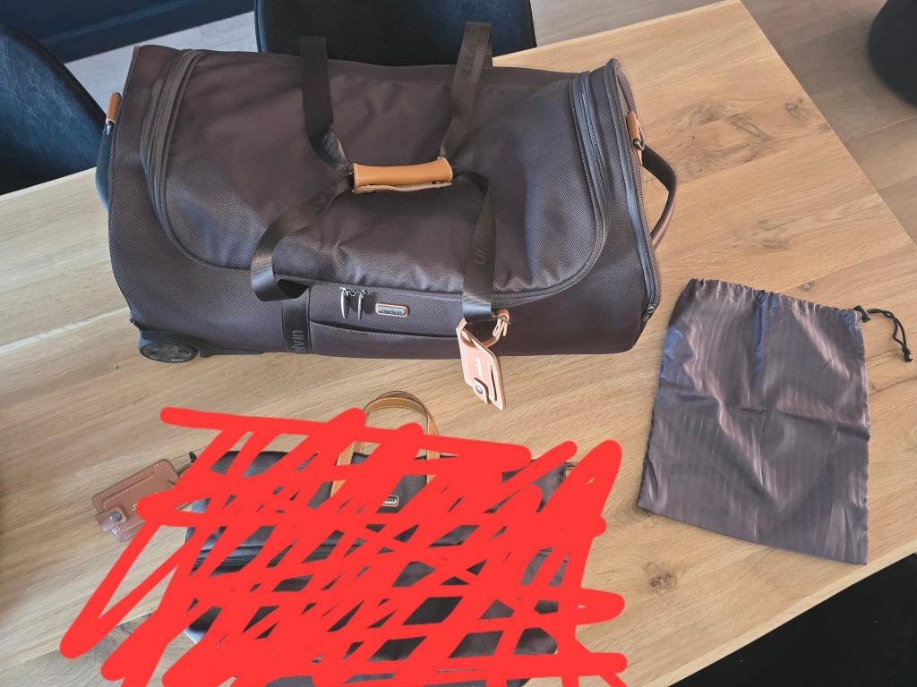 Bruine trolleyreistas van Melvin, Bijoux, Sacs & Beauté, 30 cm ou plus, Enlèvement ou Envoi, Moins de 35 cm, Comme neuf