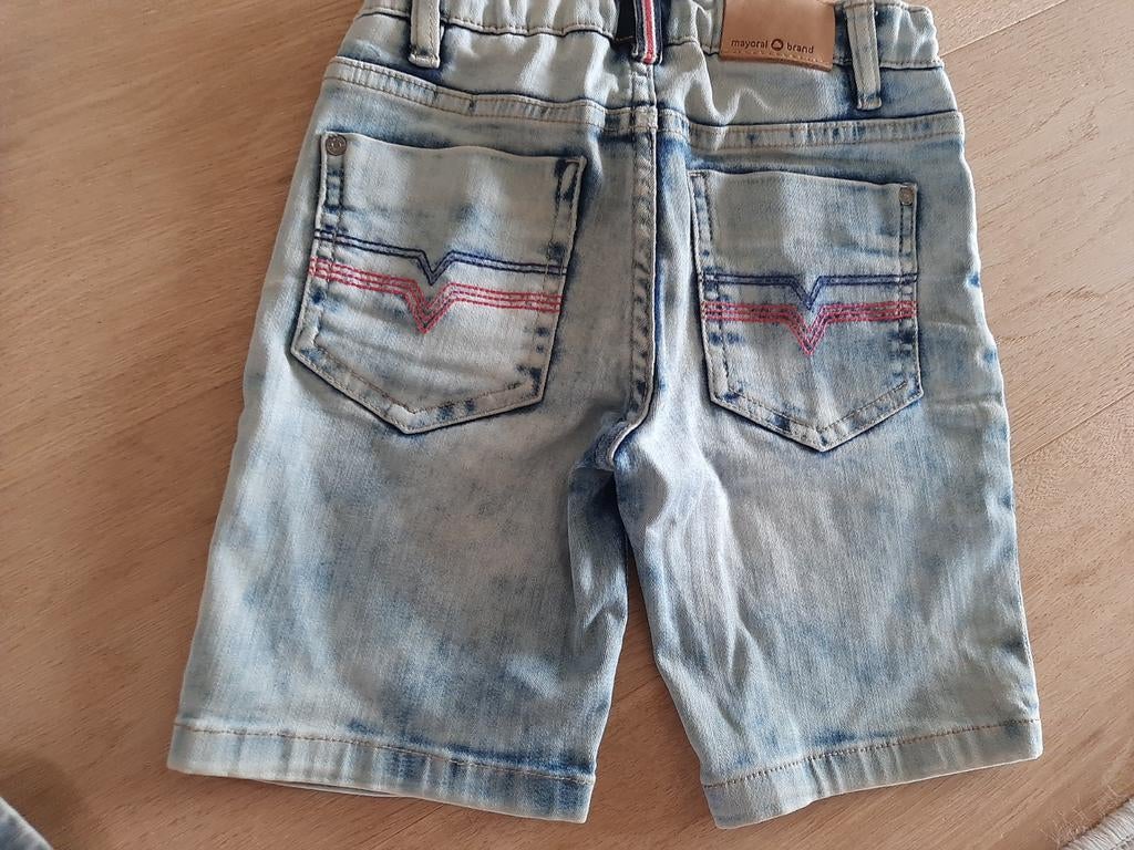 Heel mooi leuk jeans shortje 6J MAYORAL, Verzenden, Mayoral, Jongen, Broek