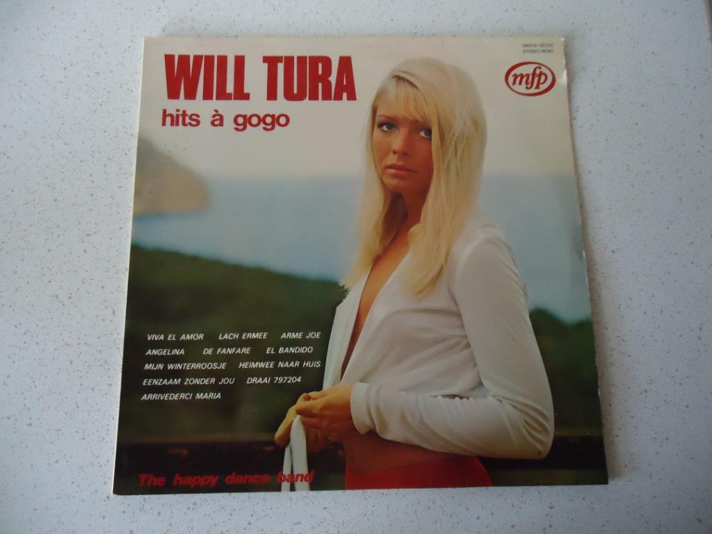 LP van The Happy Dance Band "Will Tura Hits A Gogo", Cd's en Dvd's, Vinyl | Nederlandstalig, Ophalen of Verzenden, Gebruikt, 12 inch