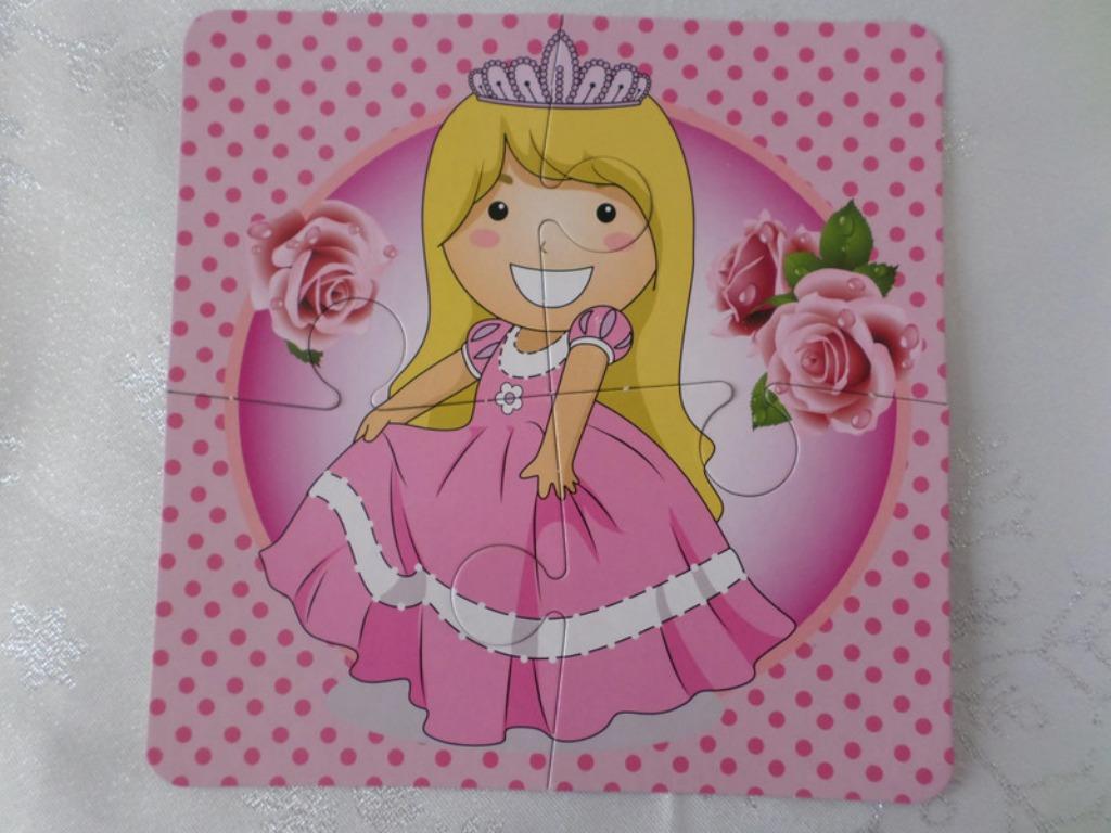 4 puzzels in 1 - 4 in 1 puzzel Princess Manga Game, Kinderen en Baby's, Ophalen of Verzenden, Minder dan 10 stukjes, Gebruikt