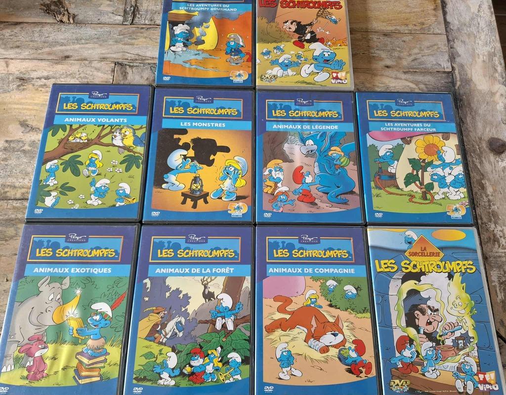 Lot 10 x Dvd's - Les Schtroumpfs, CD & DVD, Tous les âges, Enlèvement, Utilisé, TV fiction