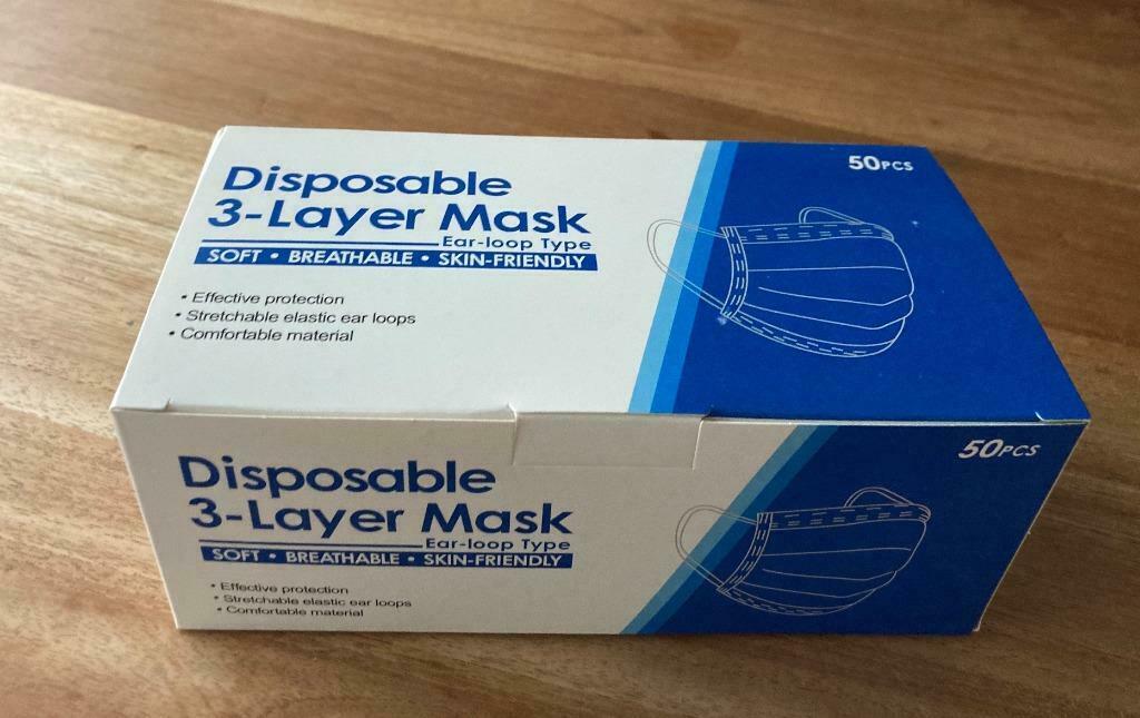 Mondmaskers (wegwerp) 50st/doos