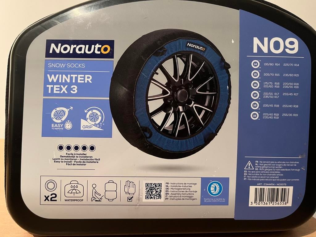 Chaussettes à neige Norauto Winter Tex 3 N09, Autos : Divers, Chaînes, Enlèvement ou Envoi