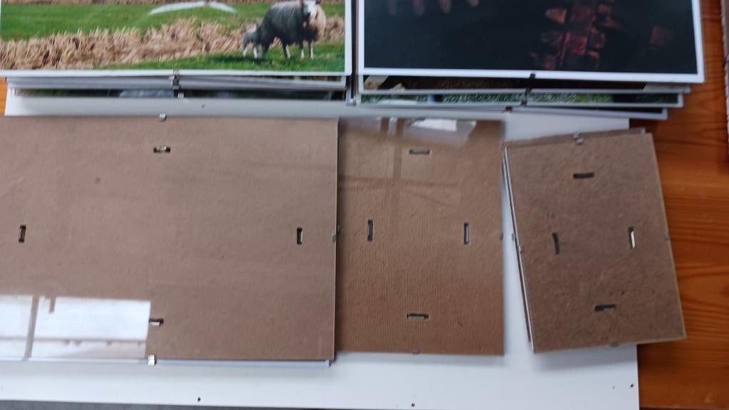 Foto kaders glas, Ophalen, Zo goed als nieuw